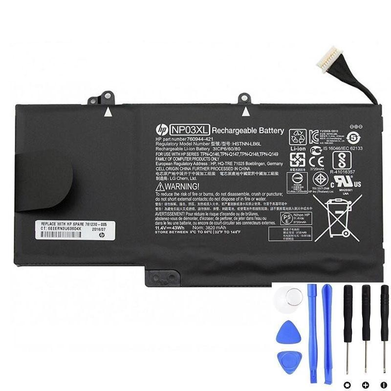 HP NP03XL 43Wh Battery