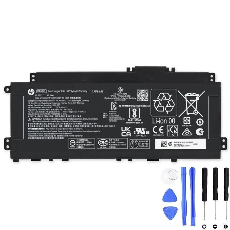 HP PP03XL 43.3Wh Battery